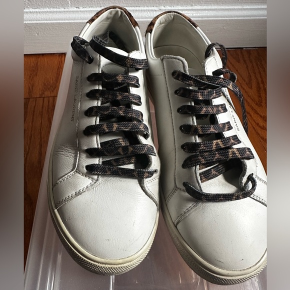 Saint Laurent “Andy” leather sneaker . - Picture 4 of 17